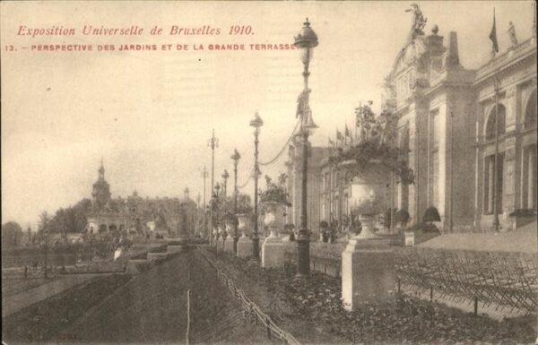 Exposition Universelle Bruxelles 1910 Grande terrasse