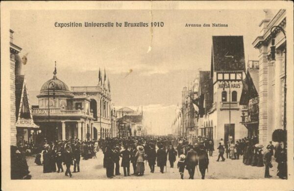 Exposition Universelle Bruxelles 1910 Avenue des Nations