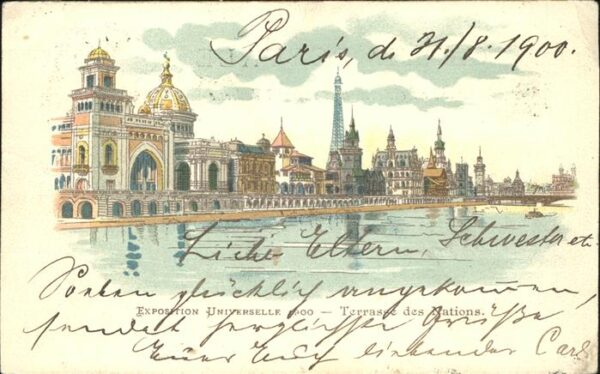 Exposition Universelle Paris 1900 Terrasse des Nations