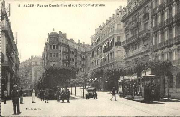 Strassenbahn Alger Rue de Constantine Rue Dumont-d_U