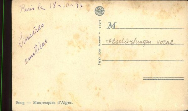 Zigarette Mauresques Alger – Bild 2