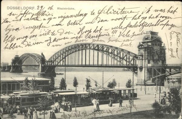 Strassenbahn Düsseldorf Rheinbrücke