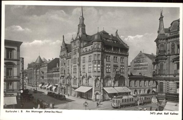 Strassenbahn Karlsruhe Am Moninger Amerika-Haus