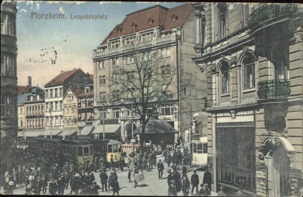 Strassenbahn Pforzheim Leopoldsplatz