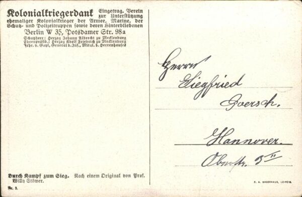 Stoewer Willy Tegel Nr.3 Wilhelm II Eisernes Kreuz Schwarz- – Bild 2