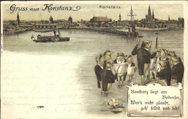Froesche vermenschlicht Chor-Orchester Konstanz