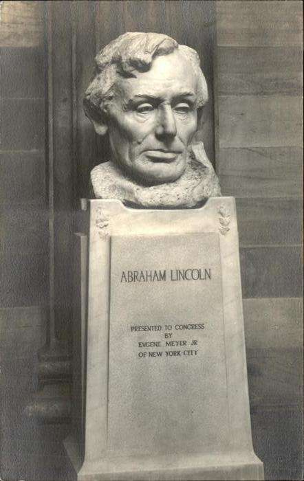 Politiker Abraham Lincoln Denkmal New York