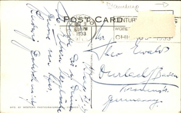 Expositions Worlds Fair Chicago Electrical Group – Bild 2
