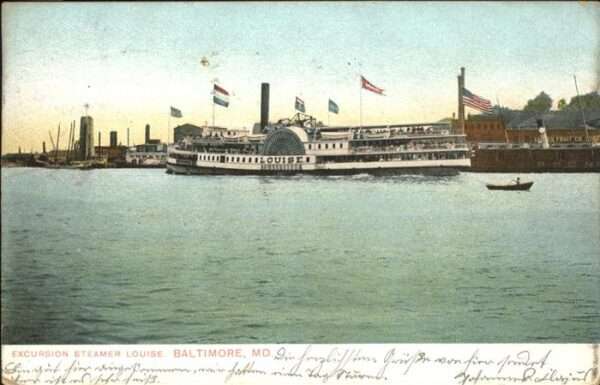Dampfer Seitenrad Louise Baltimore MD.