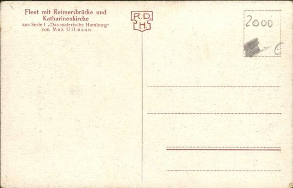 Ullmann Max Fleet Reimersbrücke Katharinenkirche – Bild 2