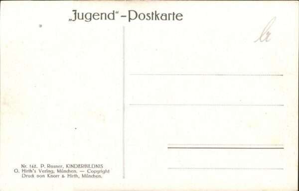 Kuenstlerkarte P. Rosner Nr. 162 Kinderbildnis – Bild 2