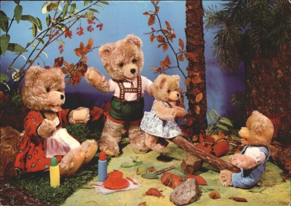 Teddy Teddybaer Teddy-bear vermenschlicht Wippe