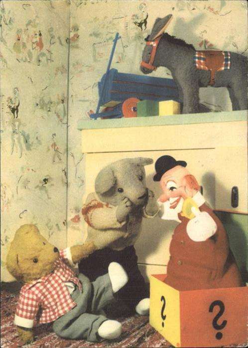 Teddy Teddybaer Teddy-bear Box-Clown Esel