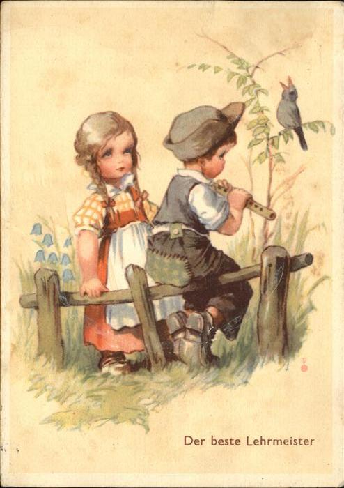 Musikinstrument Flöte Kinder Vogel