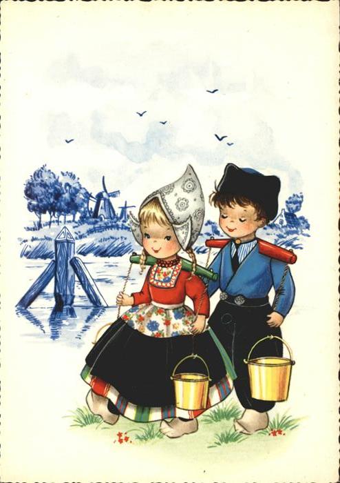 Trachten Holland Windmühle Kinder
