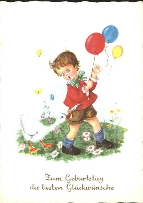 Geburtstag Luftballons Ente