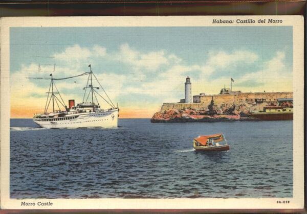 Schiffe Ships Navires Habana Castillo del Morro Leuchtturm