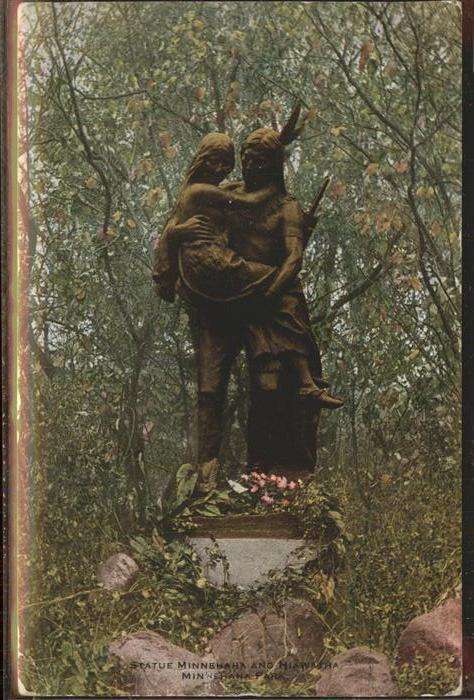 Skulpturen Statue Minnehaha and Hiawatha Minnehaha