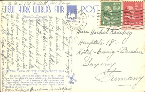 Exposition Worlds Fair New York 1939 General view – Bild 2