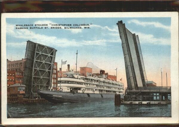 Dampfer Binnenschifffahrt Whaleback Steamer Christopher Columbus