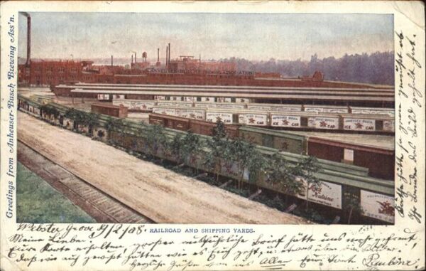 Brauerei Brewery Anheuser-Busch Railroad Shipping Yards
