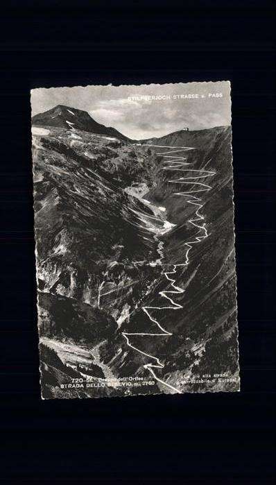 Stilfserjoch Passo dello Stelvio Stilfser Joch Strasse und Pass Gruppo d