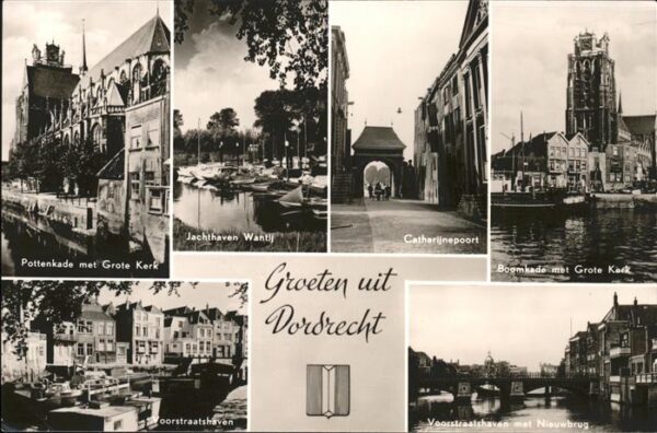 Dordrecht Pottenkade Grote Kerk Jachthaven Wantij