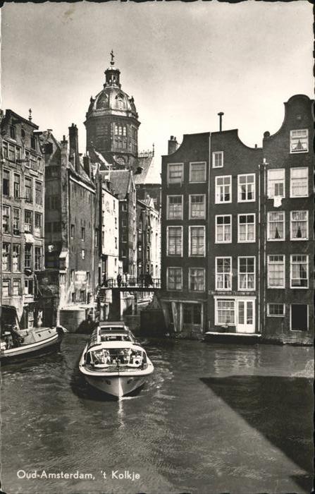Amsterdam Niederlande Out Amsterdam Kolkje Boot