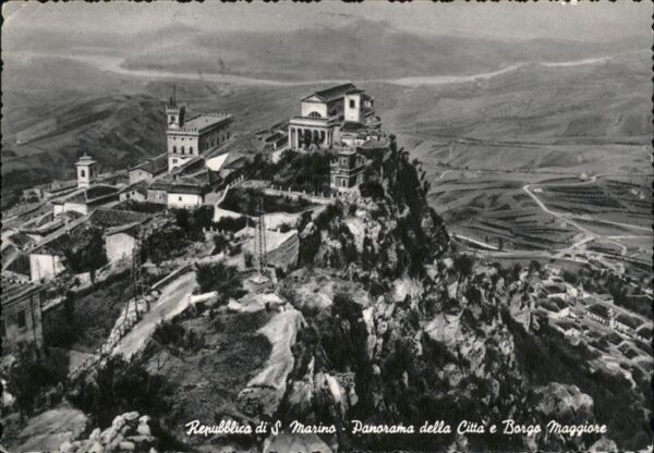 San Marino San Marino Panorama della Citta e Borgo Maggiore