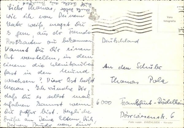 Merano Meran Gesamtansicht Dom Burg Bergpanorama Wei – Bild 2