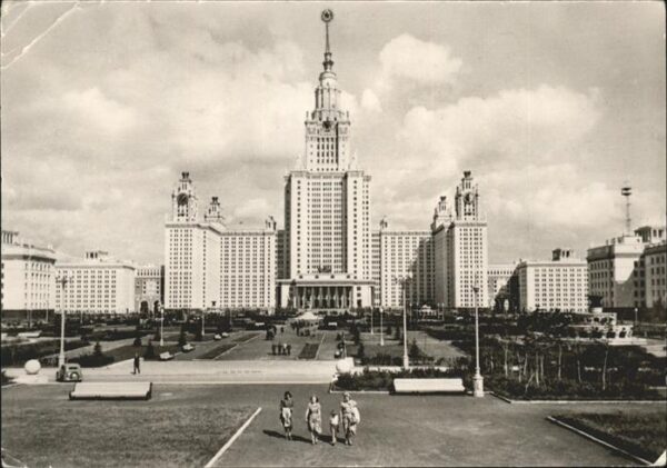 Moskau Moscou M. W. Lomonossow Universität auf den Le
