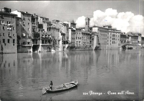 Firenze Florenz Case sull' Arno Häuser am Arno