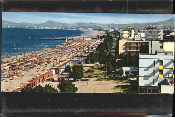 Riccione Panorama Zona Alba Strand Adriaküste
