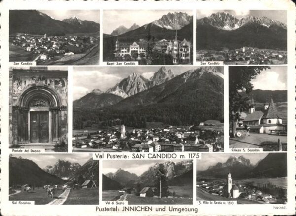 San Candido Innichen Panorama Bagni Portale del Duomo Chiesa