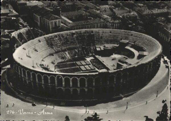 Verona Veneto Arena Fliegeraufnahme