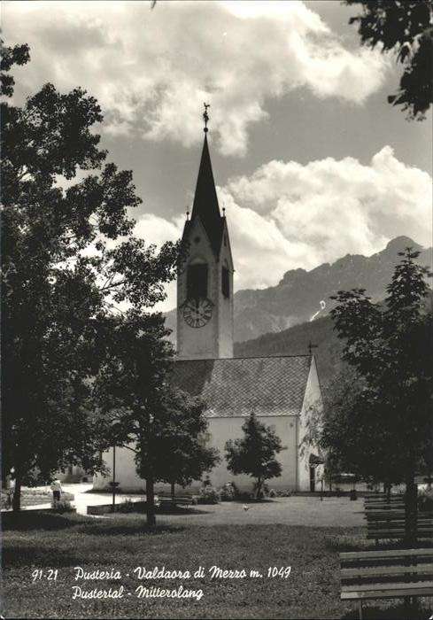 Mitterolang Pustertal Kirche