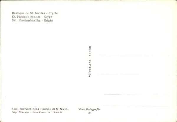 Bari Puglia Basilica S Nicola Cripta – Bild 2