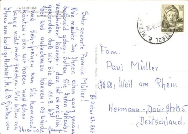 Dorf Tirol Pension Waldheim St. Peter – Bild 2