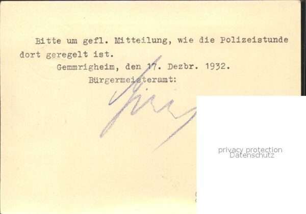 Hindenburg Zeichnung Porträt Unterschrift – Bild 2