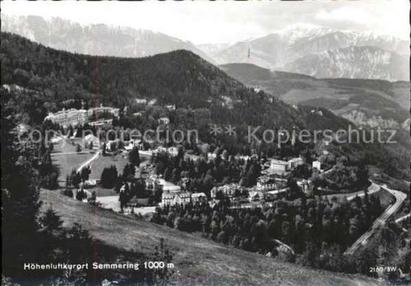 Semmering Niederoesterreich Panorama Höhenluftkurort mit Alpen
