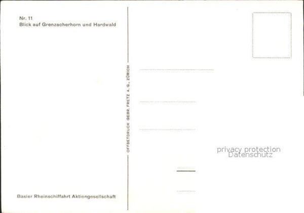 Helvetia Schweiz Künstlerkarte Grenzacherhorn Hardwald B – Bild 2
