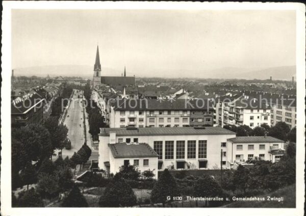 Helvetia Schweiz Thiersteinerallee Gemeindehaus Zwingli