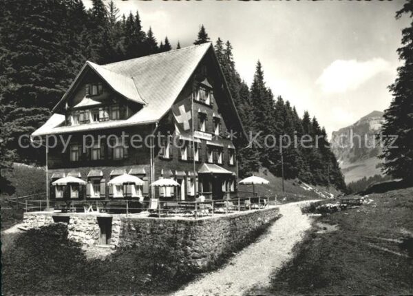 Helvetia Schweiz Berggasthaus z. Sämtisersee Plattenböde