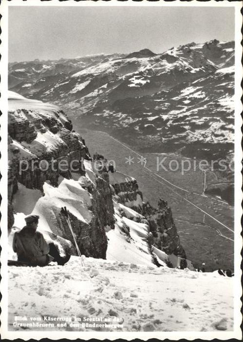 Helvetia Schweiz Käserrugg Seeztal Bünderbergen