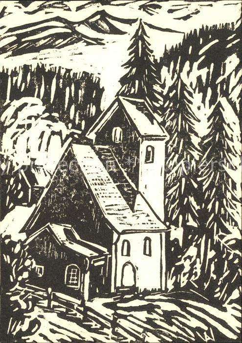 Masescha Künstlerkarte Kirche