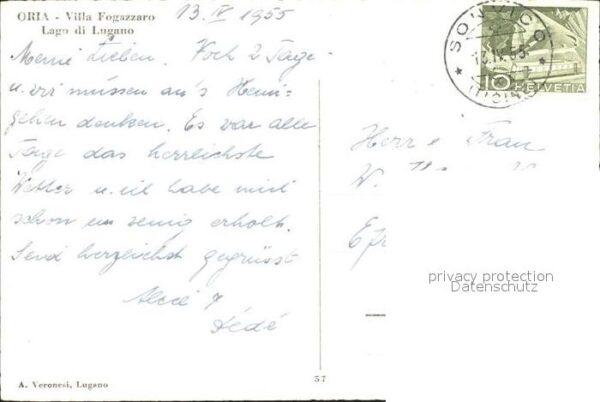 Oria Valsolda Künstlerkarte – Bild 2