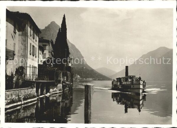 Oria Valsolda Dampfer Lago Lugano