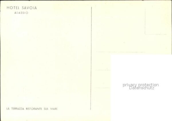 ALASSIO Savona Liguria IT Hotel Savoia terrazza ristorante – Bild 2