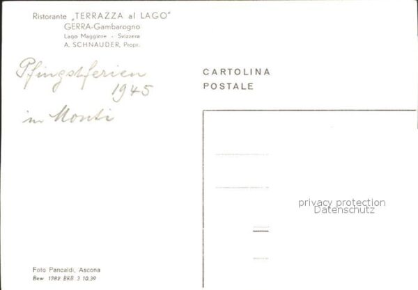 Gambarogno TI Ristorante Terrazza al Lago Gerra – Bild 2
