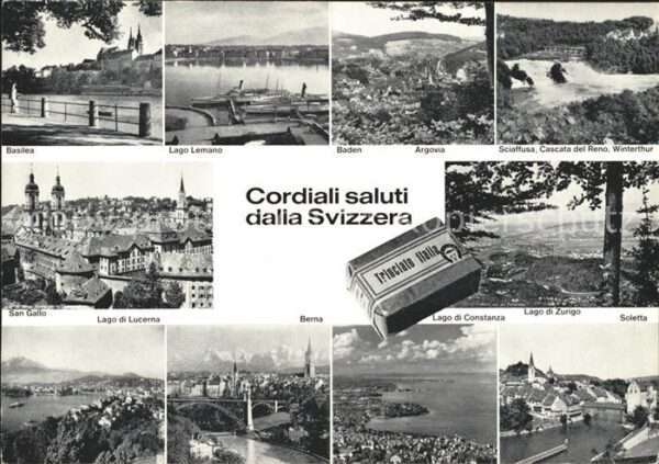 Helvetia Schweiz Städte Bauwerke Flüsse und Seen der Sch